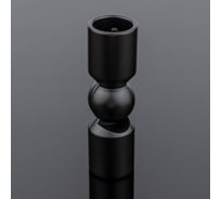 Соединитель трубы SERVICE PLUS ф19, 90-180, черный матовый, латунь S02-510BLK/brass