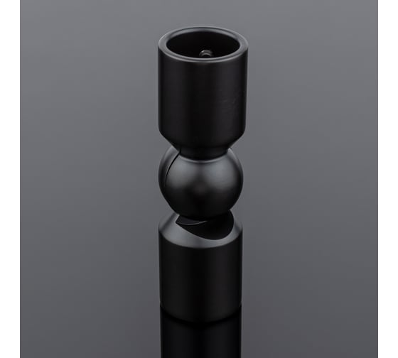 Соединитель трубы SERVICE PLUS ф19, 90-180, черный матовый, латунь S02-510BLK/brass 1