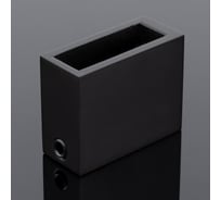 Соединитель труба стена-стекло SERVICE PLUS 30/10, черный матовый, sus304 S02-500BLK/sus304