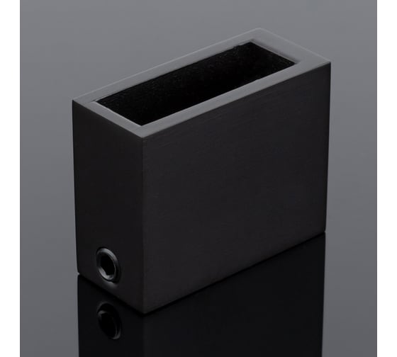 Соединитель труба стена-стекло SERVICE PLUS 30/10, черный матовый, sus304 S02-500BLK/sus304 1