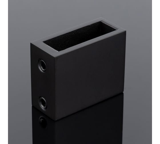 Соединитель труба стена-стекло SERVICE PLUS 30/10, черный матовый, sus304 S02-500BLK/sus304