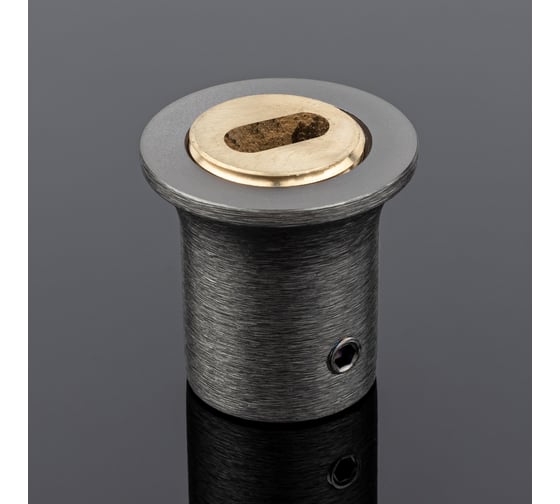 Соединитель труба-стена SERVICE PLUS ф19, графит матовый, латунь S02-506GFM/brass