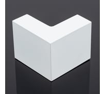 Соединитель трубы SERVICE PLUS 30x10, угловой 90, белый матовый, sus304 S02-504WM/sus304