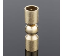 Соединитель трубы SERVICE PLUS ф19, 90-180, брашированное золото, латунь S02-510BGM/brass