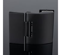 Петля стена-стекло SERVICE PLUS 90, черный матовый, латунь P03-103BLK/brass