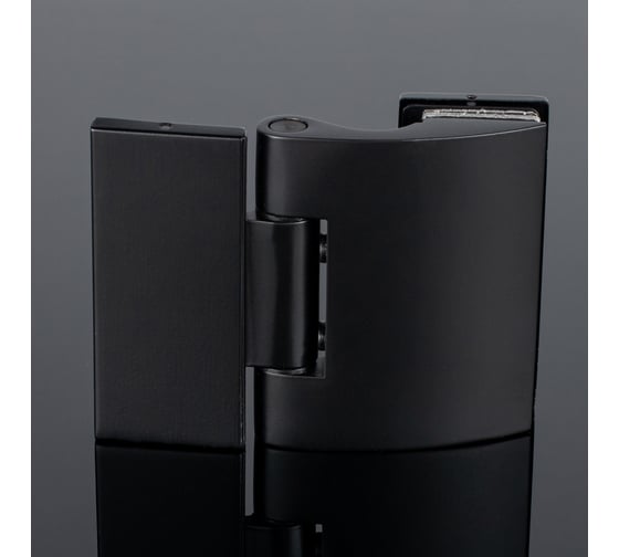 Петля стена-стекло SERVICE PLUS 90, черный матовый, латунь P03-103BLK/brass 1