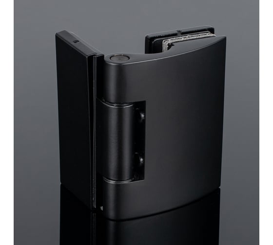 Петля стена-стекло SERVICE PLUS 90, черный матовый, латунь P03-103BLK/brass