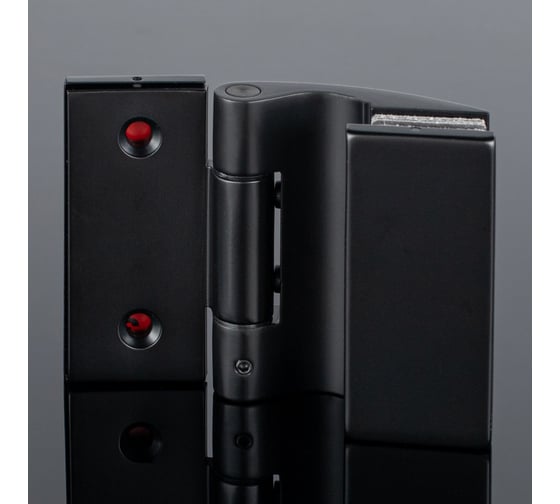 Петля стена-стекло SERVICE PLUS 90, черный матовый, латунь P03-103BLK/brass
