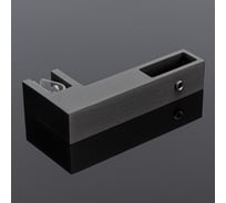 Держатель стекла SERVICE PLUS г-образный, сквозной, 30x10, графит матовый, sus304 S02-502GFM/sus304