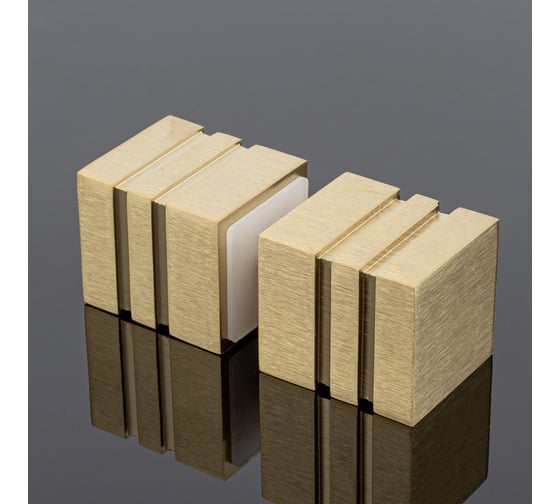 Ручка кноб SERVICE PLUS квадратная, нержавеющая сталь sus304 RK02-303BGD/sus304 1