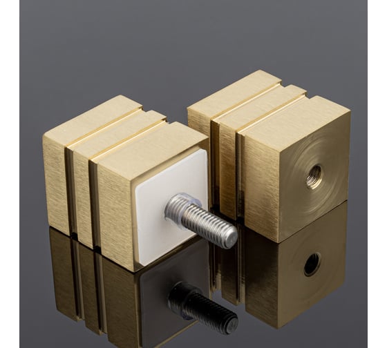 Ручка кноб SERVICE PLUS квадратная, нержавеющая сталь sus304 RK02-303BGD/sus304