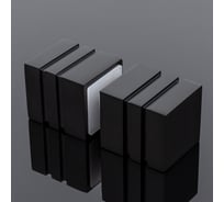 Ручка кноб SERVICE PLUS квадратная, нержавеющая сталь sus304 RK02-303BLK/sus304