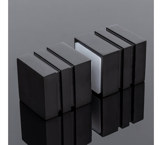 Ручка кноб SERVICE PLUS квадратная, нержавеющая сталь sus304 RK02-303BLK/sus304