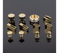 Комплект раздвижной системы для стеклянных душевых кабин SERVICE PLUS яркое золото, sus304 RS02-400GD/SUS304