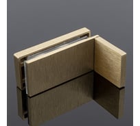 Коннектор стена-стекло SERVICE PLUS 90, с пластиной, брашированное золото, sus304 K02-204BGD/sus304