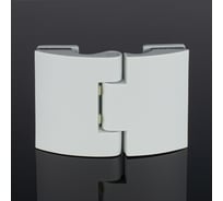 Петля стекло-стекло SERVICE PLUS 180/135, белый глянец, латунь P03-102WG/brass