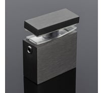 Соединитель труба-стекло SERVICE PLUS 30x10, графитовый матовый, sus304 S02-505GFM/sus304