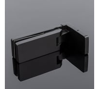 Петля стена-стекло SERVICE PLUS открывание 90, черный матовый, sus304 P03-106BLK/sus304