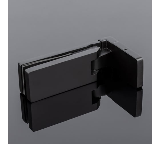 Петля стена-стекло SERVICE PLUS открывание 90, черный матовый, sus304 P03-106BLK/sus304
