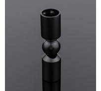 Соединитель трубы SERVICE PLUS ф19, 90-180, черный матовый, sus304 S02-511BLK/sus304