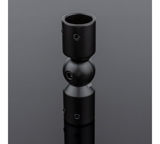 Соединитель трубы SERVICE PLUS ф19, 90-180, черный матовый, sus304 S02-511BLK/sus304