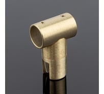 Соединитель трубы SERVICE PLUS ф19, 180, брашированное золото, sus304 D02-512BGM/sus304