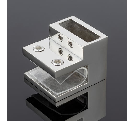Держатель труба-стекло SERVICE PLUS 30x10, торцевой, хром, sus304 D02-503СR/sus304