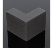 Соединитель трубы SERVICE PLUS 30x10, угловой 90, графит матовый, sus304 S02-504GFM/sus304