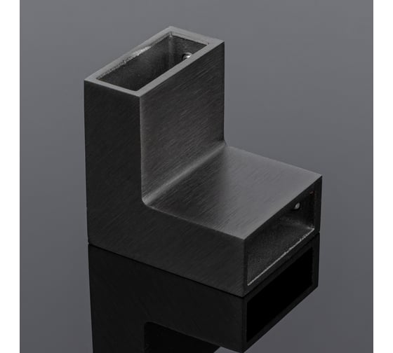 Соединитель трубы SERVICE PLUS 30x10, угловой 90, графит матовый, sus304 S02-504GFM/sus304