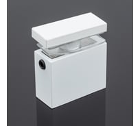 Соединитель труба-стекло SERVICE PLUS 30x10, белый матовый, sus304 S02-505WM/sus304