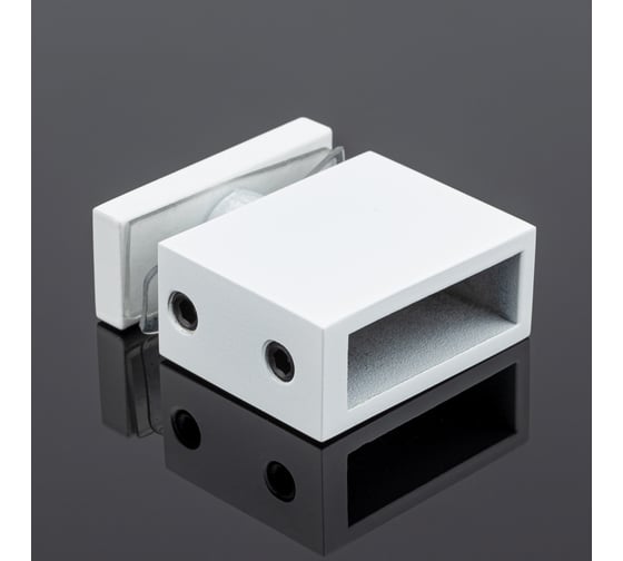 Соединитель труба-стекло SERVICE PLUS 30x10, белый матовый, sus304 S02-505WM/sus304