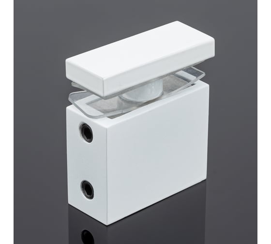 Соединитель труба-стекло SERVICE PLUS 30x10, белый матовый, sus304 S02-505WM/sus304
