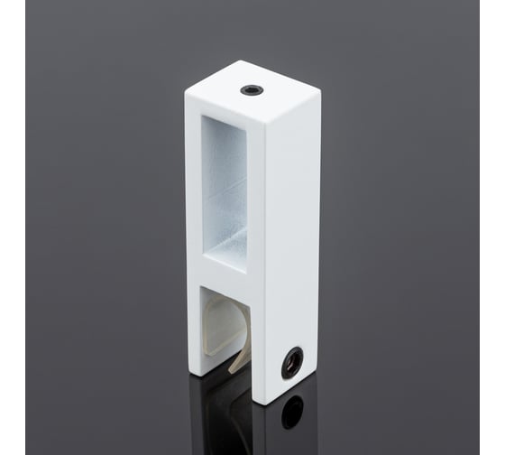 Держатель стекла SERVICE PLUS сквозной, 30x10, белый матовый, sus304 S02-501WM/sus304