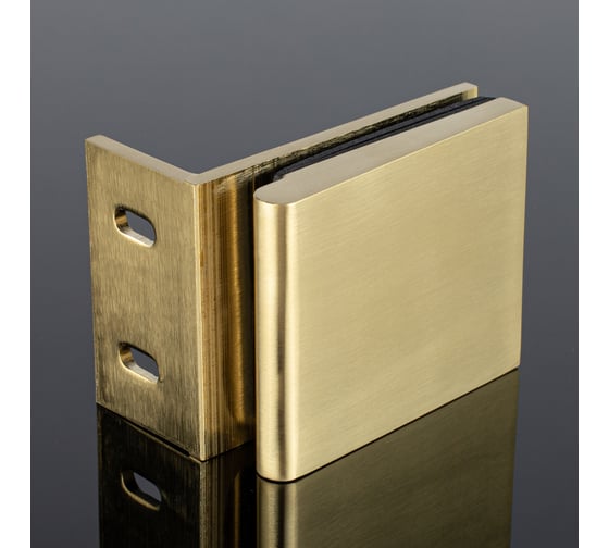 Коннектор стекло-стена SERVICE PLUS 90, брашированное золото, латунь K03-200BGD/brass