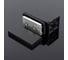 Коннектор стена-стекло SERVICE PLUS 90, с пластиной, черный матовый, sus304 K02-204BLK/sus304 2