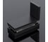 Коннектор стена-стекло SERVICE PLUS 90, с пластиной, черный матовый, sus304 K02-204BLK/sus304 3
