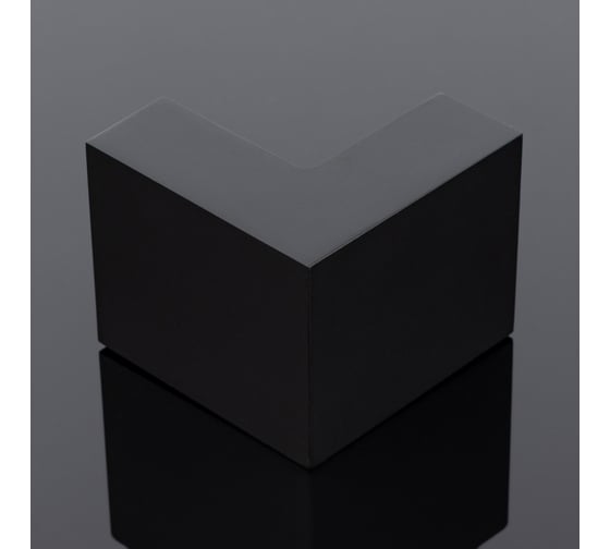 Соединитель трубы SERVICE PLUS 30x10, угловой 90, черный матовый, sus304 S02-504BLK/sus304 1