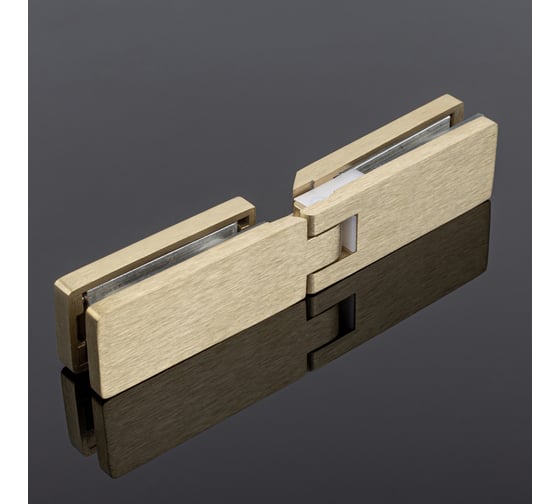 Петля стекло-стекло SERVICE PLUS 180, брашированное золото, sus304 P03-105BGM/sus304 1