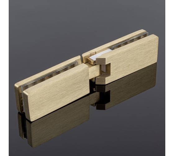 Петля стекло-стекло SERVICE PLUS 180, брашированное золото, sus304 P03-105BGM/sus304