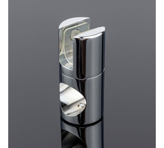 Держатель стекла SERVICE PLUS сквозной, ф19, хром, латунь D02-507CR/brass