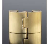 Петля стекло-стекло SERVICE PLUS 180/135, брашированное золото, латунь P03-102BGD/brass