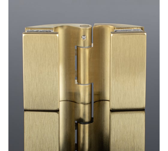 Петля стекло-стекло SERVICE PLUS 180/135, брашированное золото, латунь P03-102BGD/brass