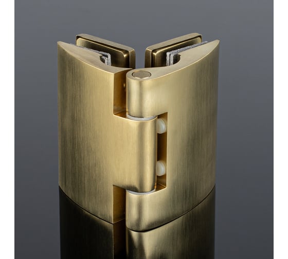 Петля стекло-стекло SERVICE PLUS 180/135, брашированное золото, латунь P03-102BGD/brass