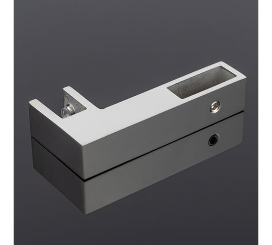 Держатель стекла SERVICE PLUS г-образный, сквозной, 30x10, хром, sus304 S02-502CR/sus304 1