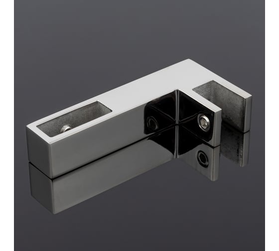 Держатель стекла SERVICE PLUS г-образный, сквозной, 30x10, хром, sus304 S02-502CR/sus304