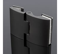 Петля стекло-стекло SERVICE PLUS 180/135, графит матовый, латунь P03-102GRF/brass