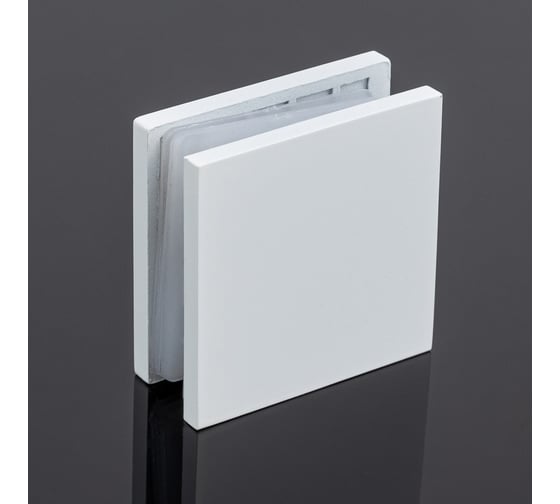 Коннектор стена-стекло SERVICE PLUS 90, белый матовый, sus304 K02-202WM/sus304 1