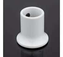 Соединитель труба-стена SERVICE PLUS ф19, белый матовый, латунь S02-506WM/brass