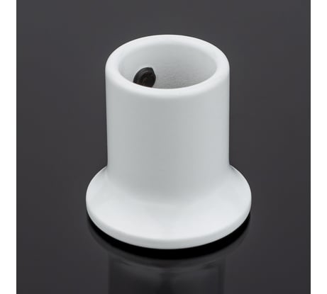 Соединитель труба-стена SERVICE PLUS ф19, белый матовый, латунь S02-506WM/brass