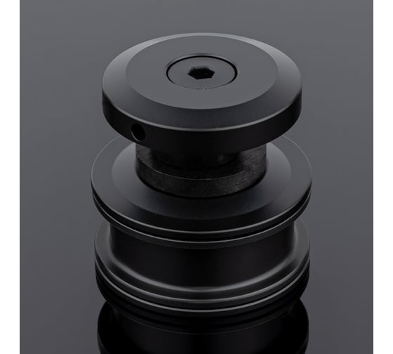 Ролик с креплением к стеклу SERVICE PLUS черный матовый, sus304 R02-401BLK/SUS304